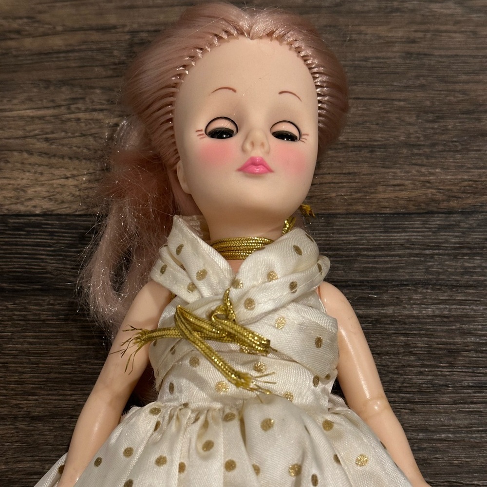 Vintage Effanbee Doll with Polka Dot Dress I am Cinderella